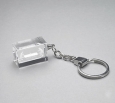 CRYSTAL GLASS KEY RING